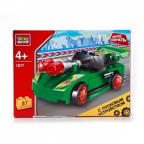 Конструктор - Легко собрать - Машинка с пусковым устройством (Город мастеров, KK-1817-Rsim)